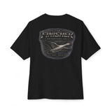 Oversized Tee — “The Finished” Waterfowl Shirt with Flying Goose Graphic