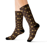 Luxury Flewton Socks — Brown